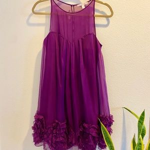 💜Beautiful Rebecca Taylor Purple Punch Dress